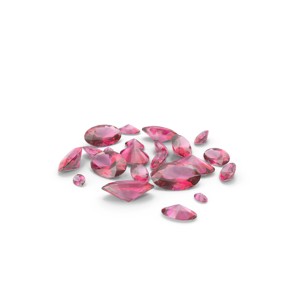 Gems: Oval Cut Pink Topazes PNG & PSD Images
