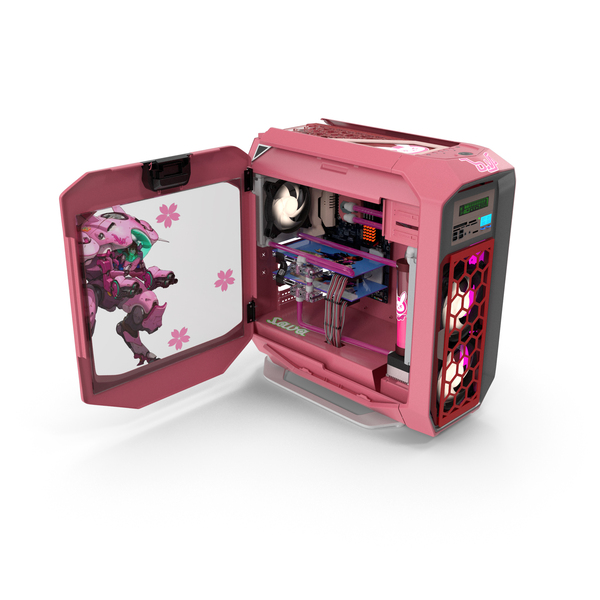 Computer Tower: Overwatch Case Modding Gaming PC Pink PNG & PSD Images Computer Tower: Overwatch Case Modding Gaming PC Pink PNG & PSD Images