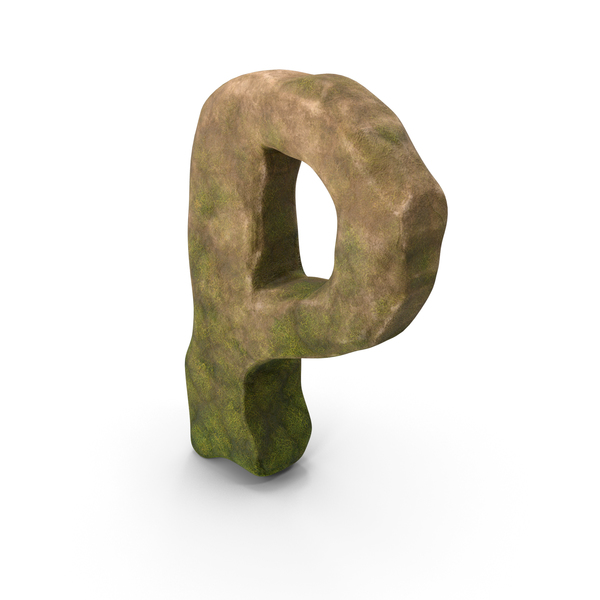 Language: P Letter Mossy Rock PNG & PSD Images Language: P Letter Mossy Rock PNG & PSD Images