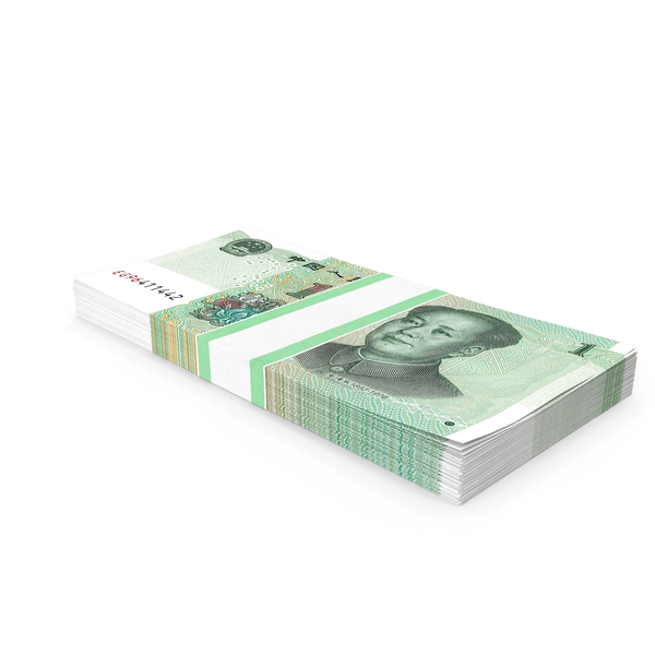 Banknote: Pack of Chinese 1 Yuan 2019 Banknotes PNG & PSD Images