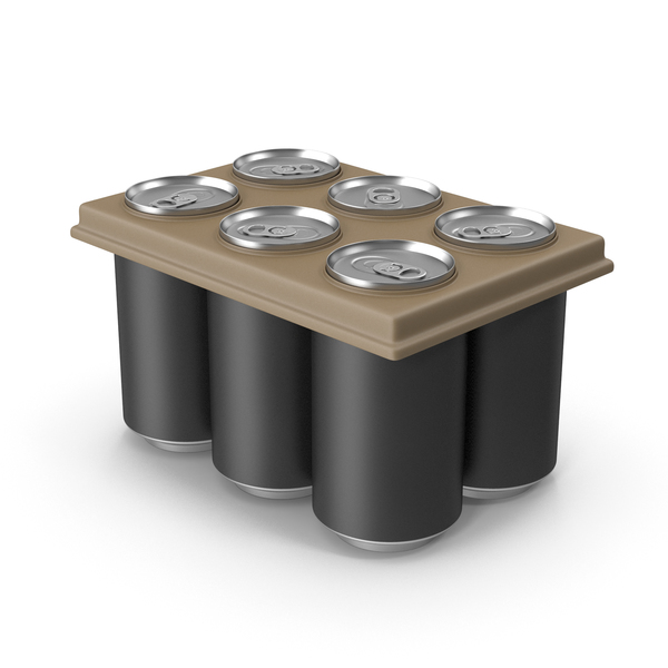 Can: Pack with 6 Black Soda Cans PNG & PSD Images Can: Pack with 6 Black Soda Cans PNG & PSD Images