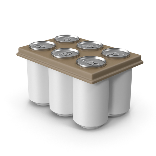 Can: Pack with 6 White Soda Cans PNG & PSD Images Can: Pack with 6 White Soda Cans PNG & PSD Images