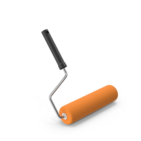 Paint Roller Orange PNG & PSD Images Paint Roller Orange PNG & PSD Images