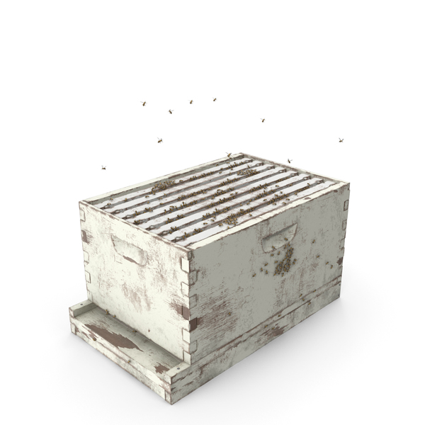 Bee Hive: Painted Brood Box Cedar 8 Frames PNG & PSD Images Bee Hive: Painted Brood Box Cedar 8 Frames PNG & PSD Images