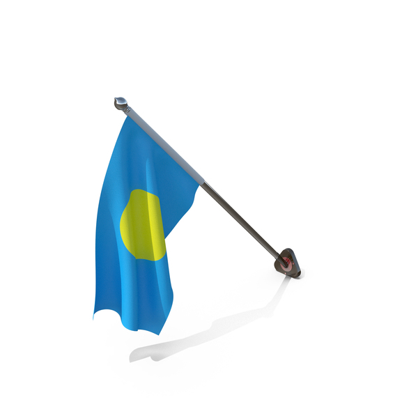 Palau Cloth Wall Mount Flag Stand PNG & PSD Images Palau Cloth Wall Mount Flag Stand PNG & PSD Images