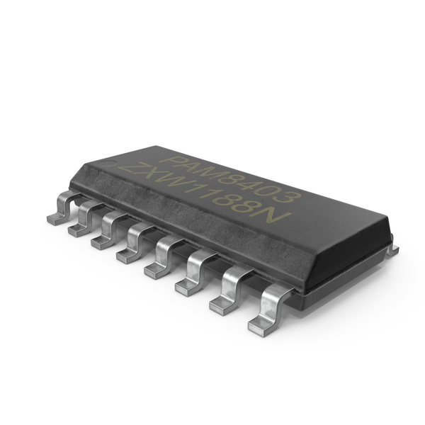 Transistor: PAM8403 So 16 Stereo Digital Audio Amplifier PNG & PSD Images