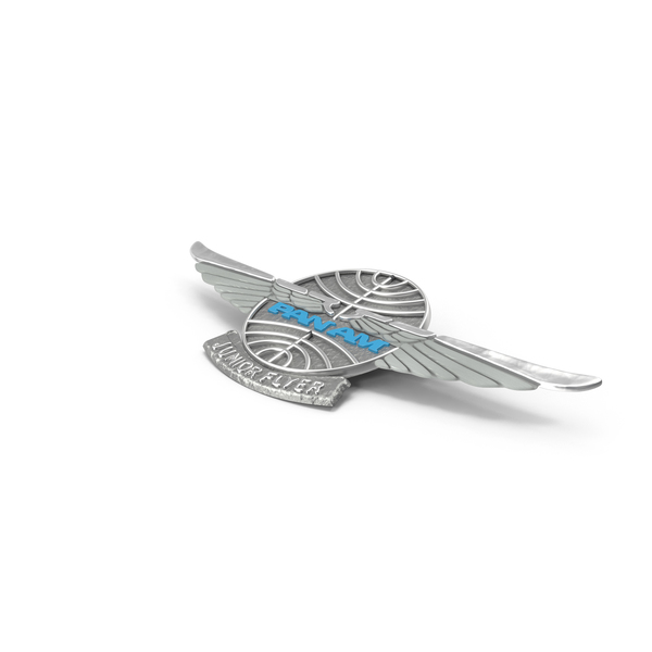 Pan Am Junior Wings Pin PNG & PSD Images