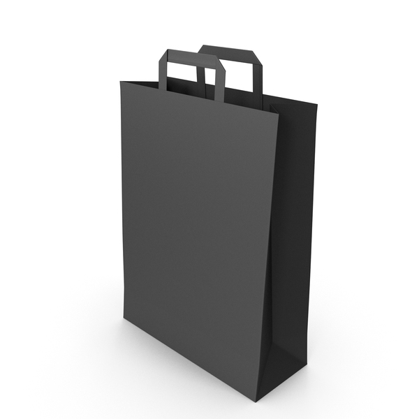 Paper Bag Black PNG Images & PSDs for Download | PixelSquid - S120868860