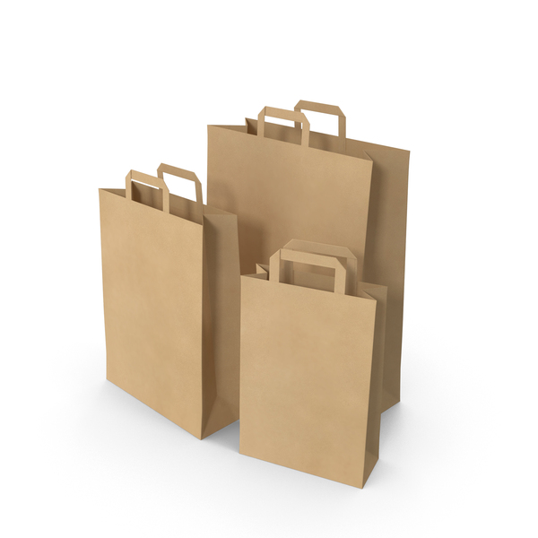 Paper Bags Kraft PNG Images & PSDs for Download | PixelSquid - S12088158E