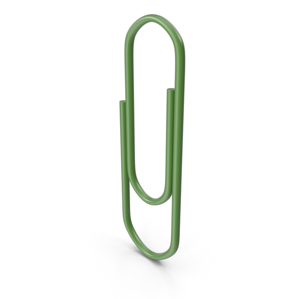 Green 04: Paper Clip PNG & PSD Images