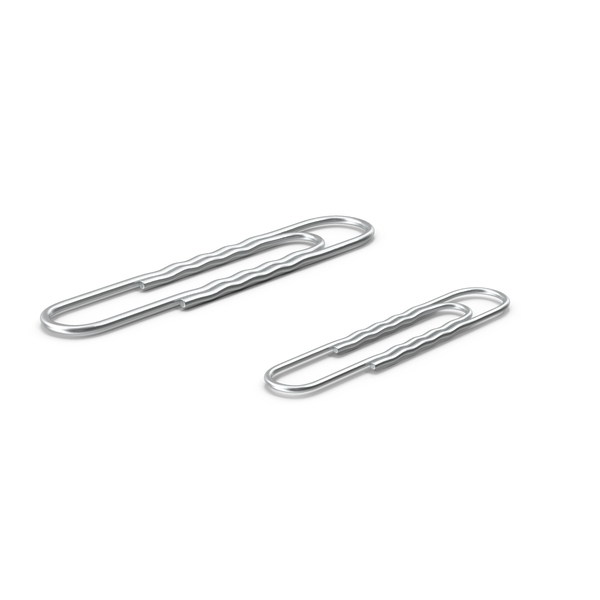 Paper Clip Wavy Shape Metal PNG & PSD Images