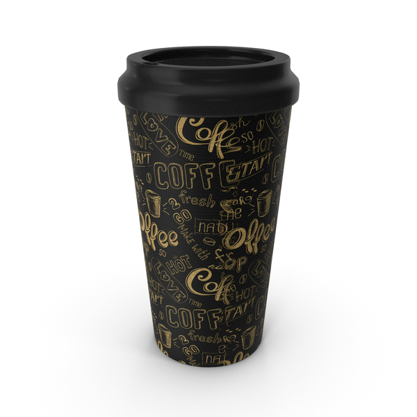 Coffee: Paper Cup Black Patterned PNG & PSD Images Coffee: Paper Cup Black Patterned PNG & PSD Images