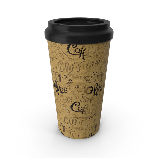 Coffee: Paper Cup Patterned PNG & PSD Images Coffee: Paper Cup Patterned PNG & PSD Images