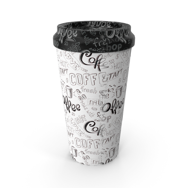 Zarf: Paper Cup White Black Patterned PNG & PSD Images Zarf: Paper Cup White Black Patterned PNG & PSD Images
