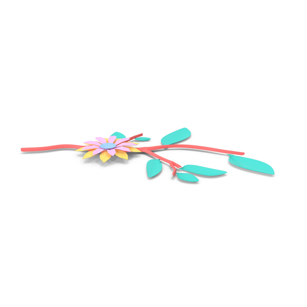 Origami: Paper Flower Branch PNG & PSD Images Origami: Paper Flower Branch PNG & PSD Images