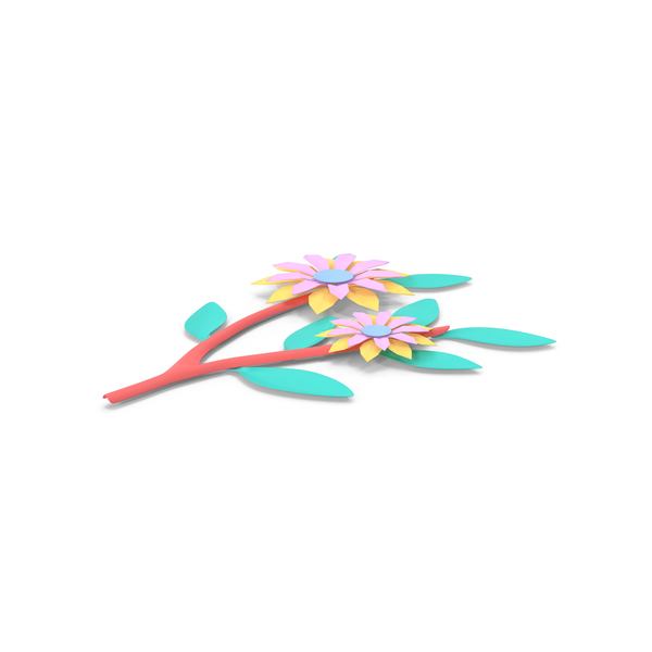 Origami: Paper Flower Branch PNG & PSD Images Origami: Paper Flower Branch PNG & PSD Images