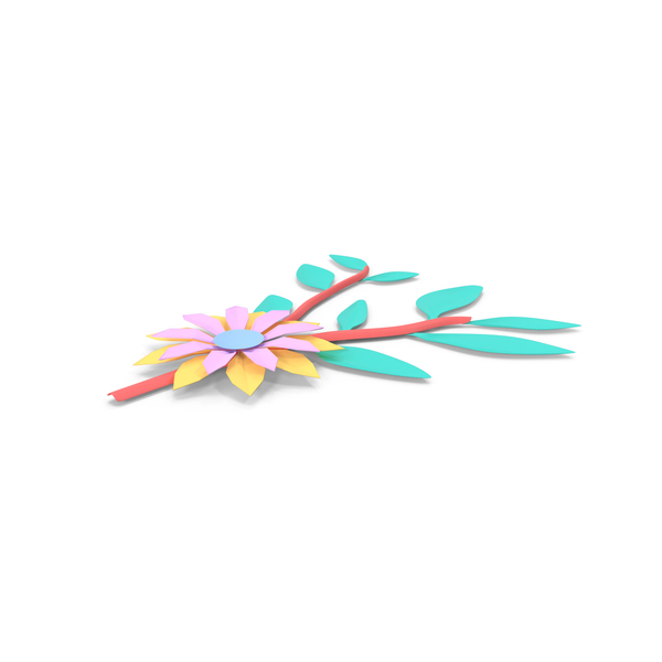 Origami: Paper Flower Branch PNG & PSD Images Origami: Paper Flower Branch PNG & PSD Images