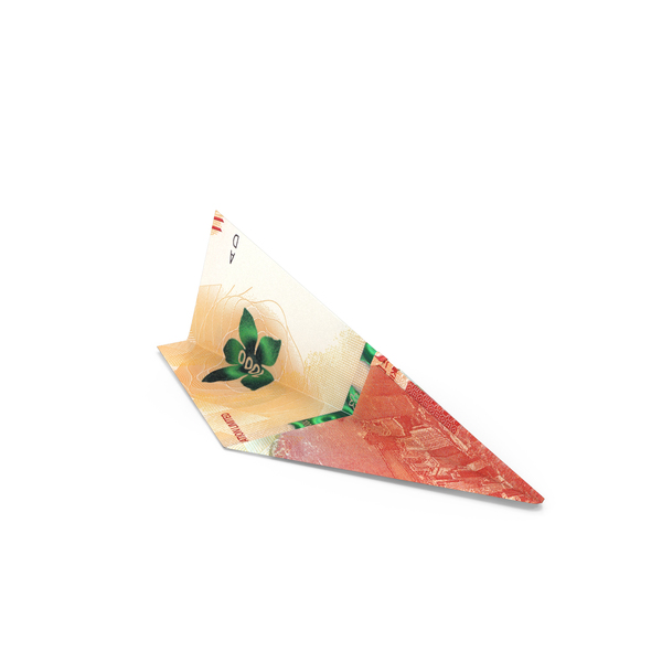 Currency: Paper Plane 1000 Hong Kong Dollars Money Note PNG & PSD Images