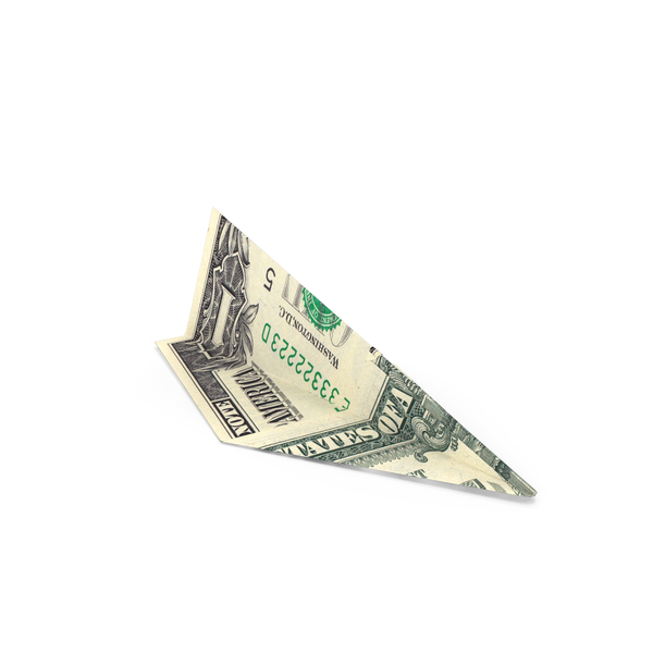 One Bill: Paper Plane US 1 Dollar Money Note PNG & PSD Images