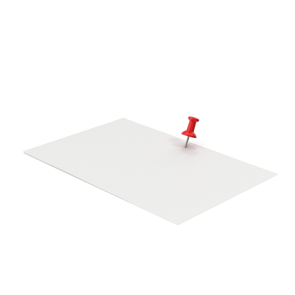 Paper With Red Push Pin PNG & PSD Images Paper With Red Push Pin PNG & PSD Images