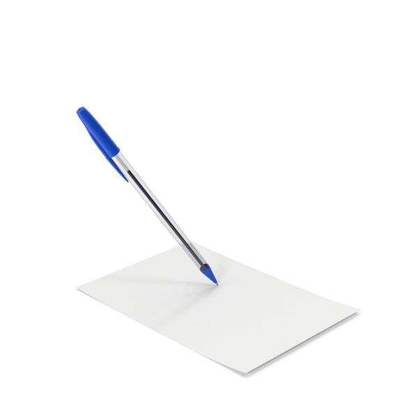 Notepad: Paper With Writing Pen PNG & PSD Images