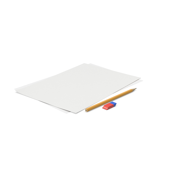 Papers With Pencil And Eraser PNG & PSD Images Papers With Pencil And Eraser PNG & PSD Images
