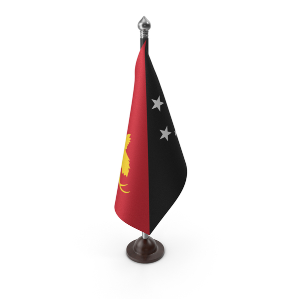 Papua New Guinea Cloth Flag Stand PNG & PSD Images
