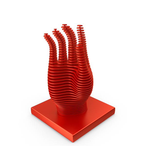 Abstract Sculpture: Parametric Hand Figurine PNG & PSD Images Abstract Sculpture: Parametric Hand Figurine PNG & PSD Images