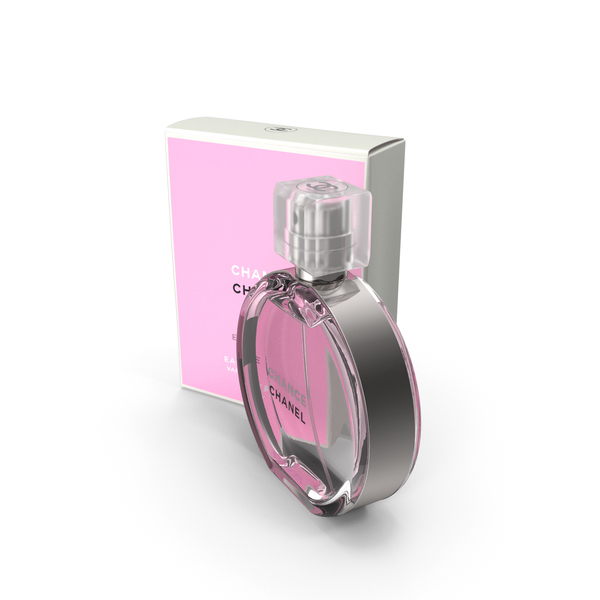 Perfume Bottle: Parfum Chanel Chance Eau Tendre with Box PNG & PSD Images