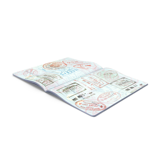 Passport Of US With Travel Stamps PNG & PSD Images Passport Of US With Travel Stamps PNG & PSD Images