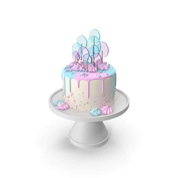 Birthday: Pastel Cake eith the Decor of Round Lollipop PNG & PSD Images Birthday: Pastel Cake eith the Decor of Round Lollipop PNG & PSD Images
