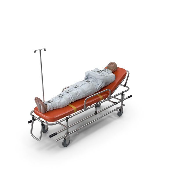 Patient In Straitjacket On Stretcher PNG & PSD Images Patient In Straitjacket On Stretcher PNG & PSD Images