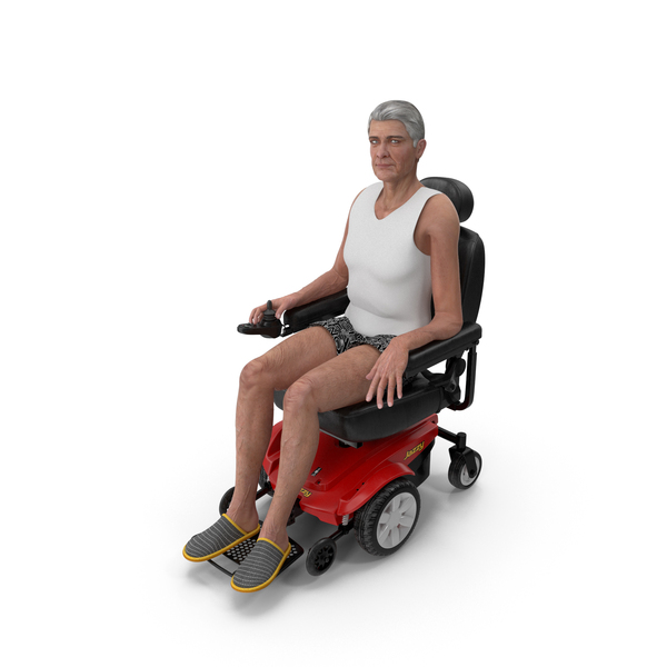 Electric: Patient with Jazzy Select Wheelchair PNG & PSD Images
