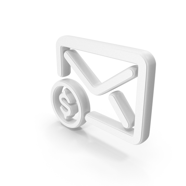 Symbols: Payment Email White Symbol PNG & PSD Images