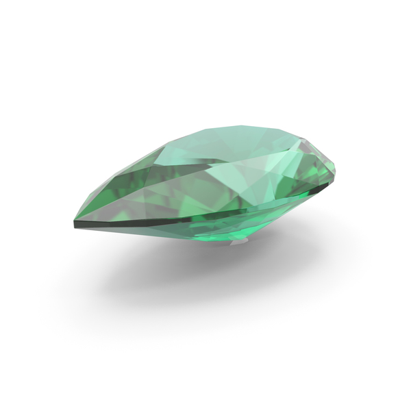 Gems: Pear Cut Emerald PNG & PSD Images