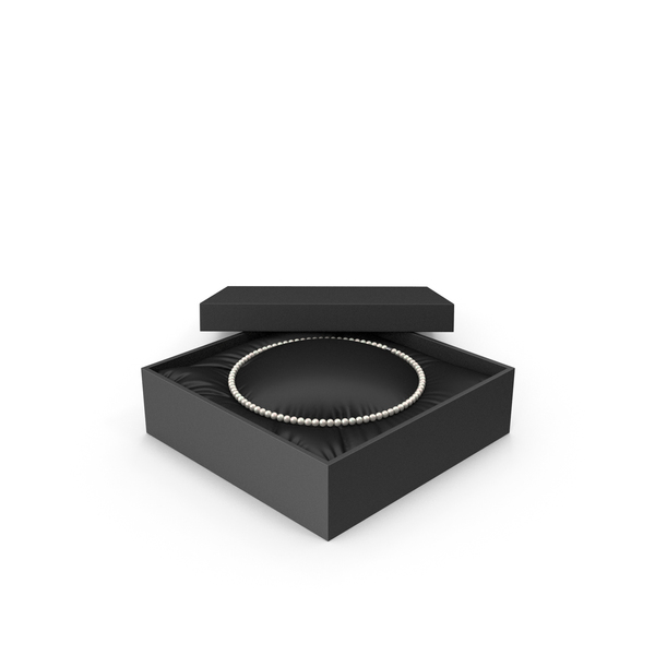 Pearl Necklace in a Black Gift Box PNG & PSD Images Pearl Necklace in a Black Gift Box PNG & PSD Images