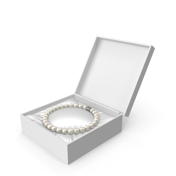 Necklace: Pearls Bracelet In A White Gift Box PNG & PSD Images Necklace: Pearls Bracelet In A White Gift Box PNG & PSD Images