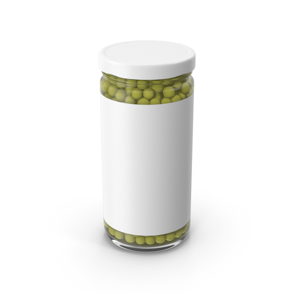 Peas Jar Green With Label PNG & PSD Images Peas Jar Green With Label PNG & PSD Images
