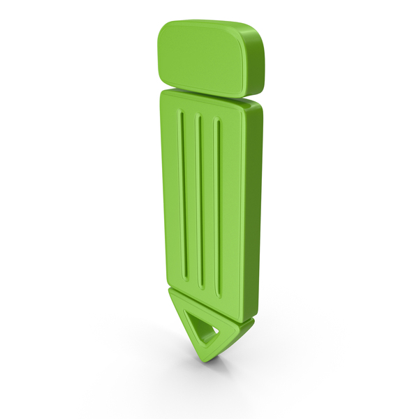 Pencil Symbol Green PNG & PSD Images