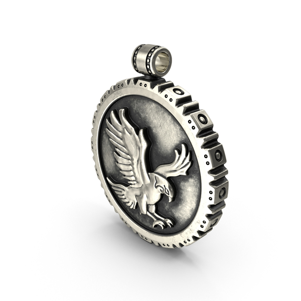 Necklace: Pendant with Falcon PNG & PSD Images Necklace: Pendant with Falcon PNG & PSD Images