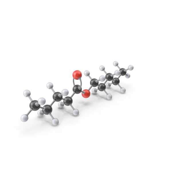Pentyl Pentanoate Molecule PNG & PSD Images
