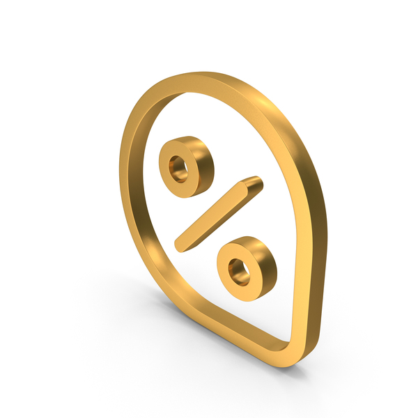 Symbols: Percent Pin Tag PNG & PSD Images