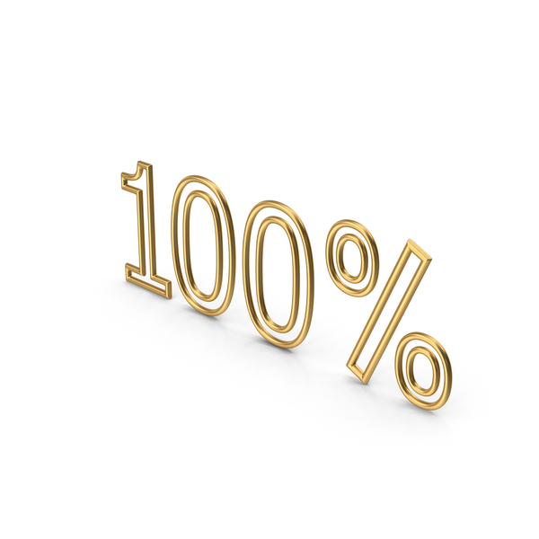 Number: Percentage 100 Gold PNG & PSD Images Number: Percentage 100 Gold PNG & PSD Images