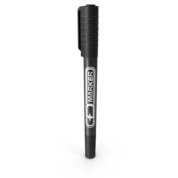 Permanent Marker Ultra Fine Tip Black PNG & PSD Images