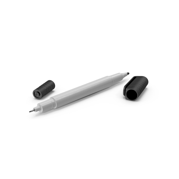 Permanent Marker Ultra Fine Tip Open PNG & PSD Images