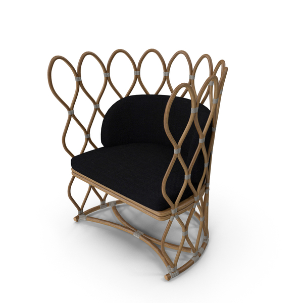 Outdoor: Petal Rattan Chair PNG & PSD Images
