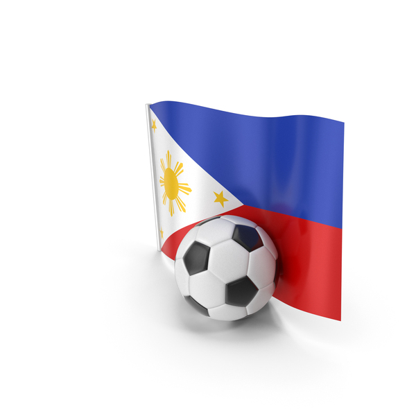 Philippines Flag With Foot Ball PNG & PSD Images