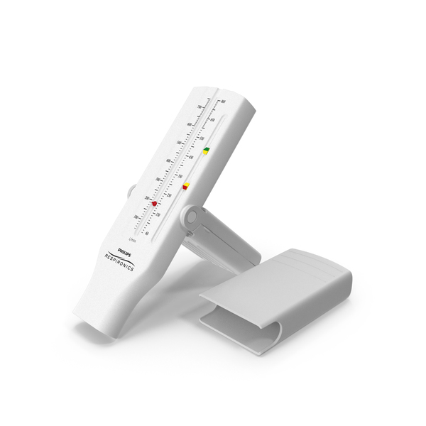 Medical Equipment: Philips AsthmaCheck Peak Flow Meter PNG & PSD Images