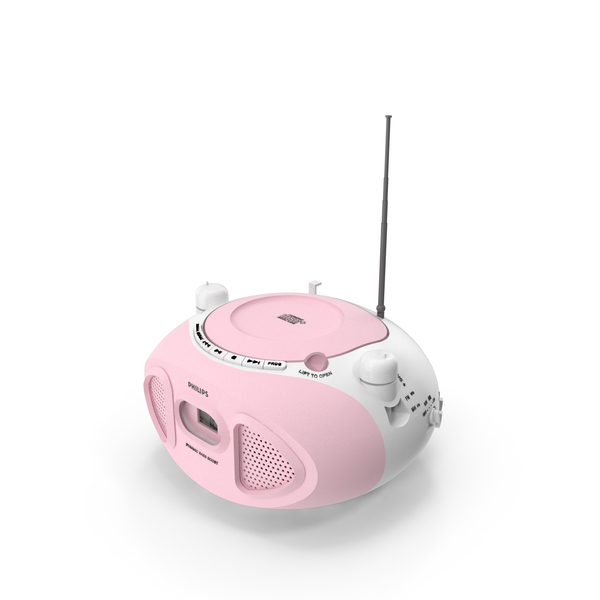 Portable: Philips Radio and CD Player PNG & PSD Images