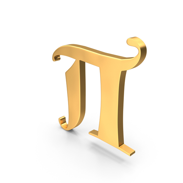 Pi Symbol Gold PNG Images amp PSDs for Download PixelSquid S12252483E